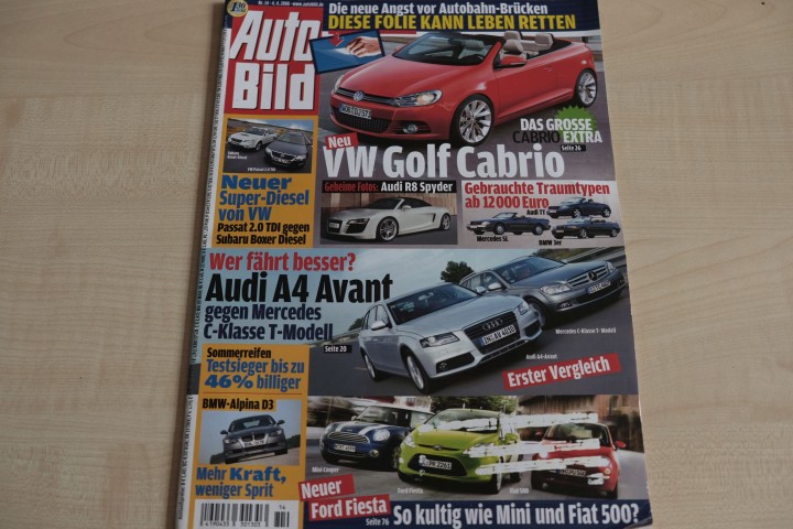 Deckblatt Auto Bild (14/2008)